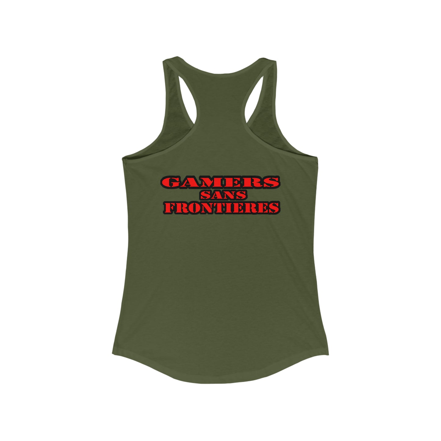 Gamers Sans Frontieres Women's Racerback Tank - GSF Army Women's