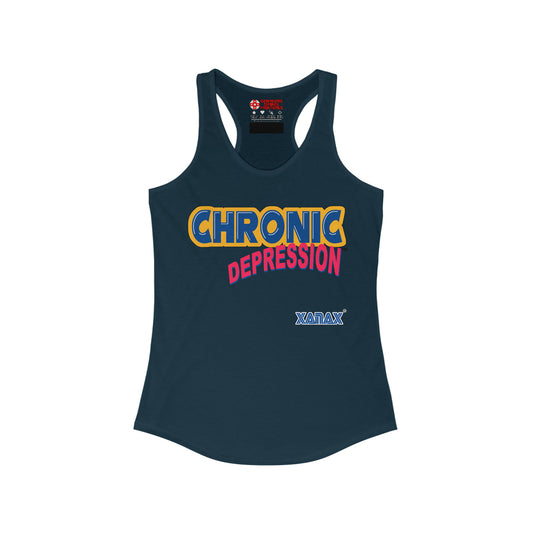 Women's Racerback Tank - Chronic Depression