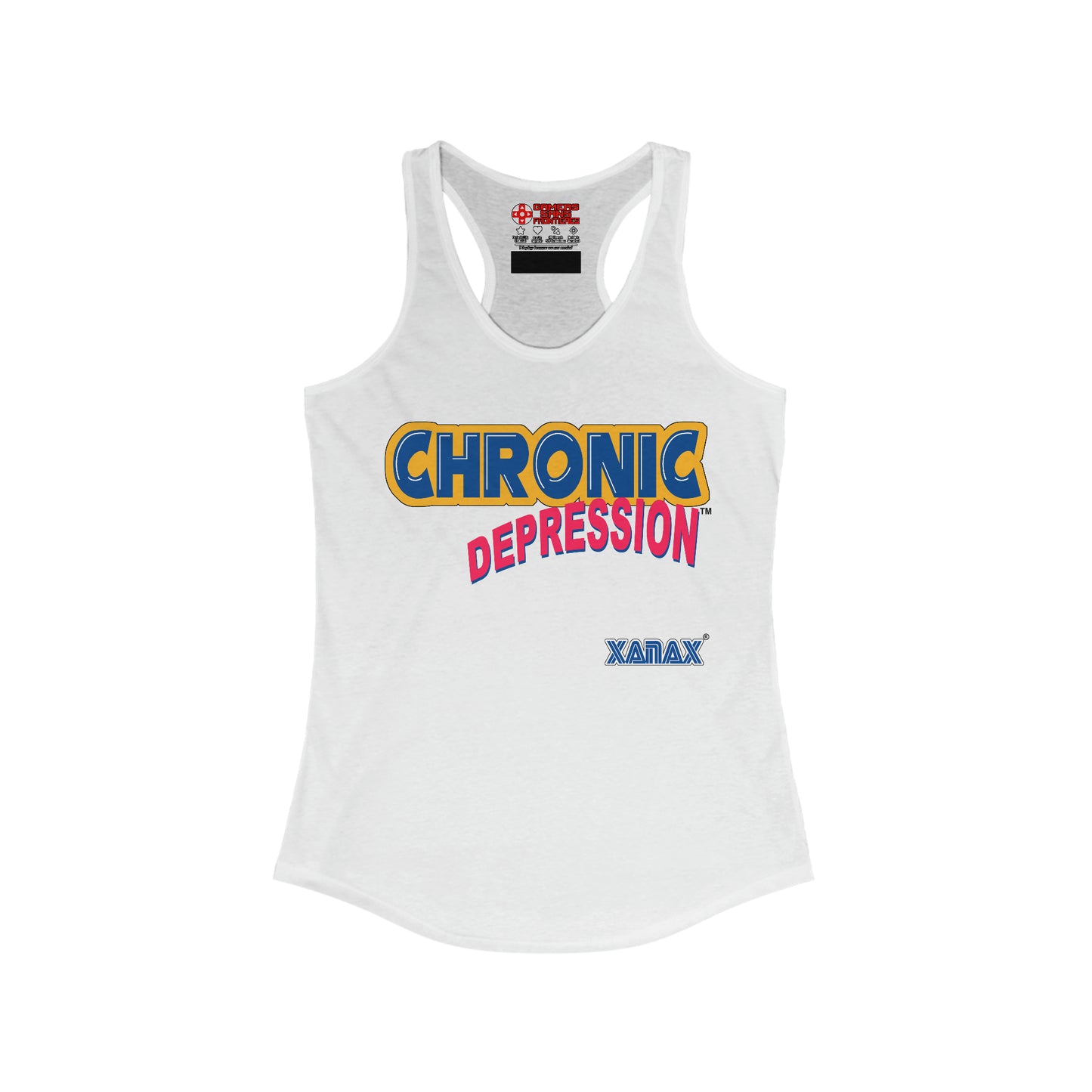 Women's Racerback Tank - Chronic Depression