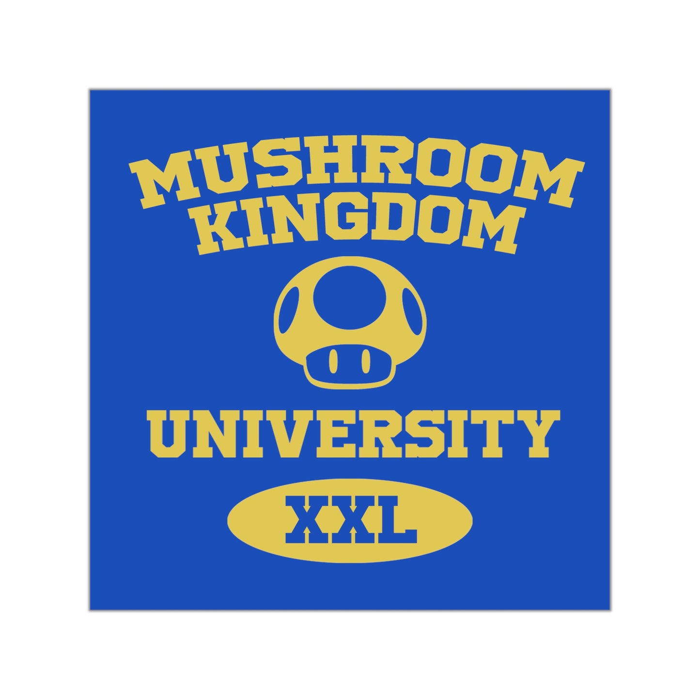 Mushroom Kingdom University Vinyl Sticker