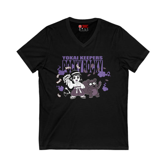 Pocky & Rocky Men's V Tee - Yokai Keepers