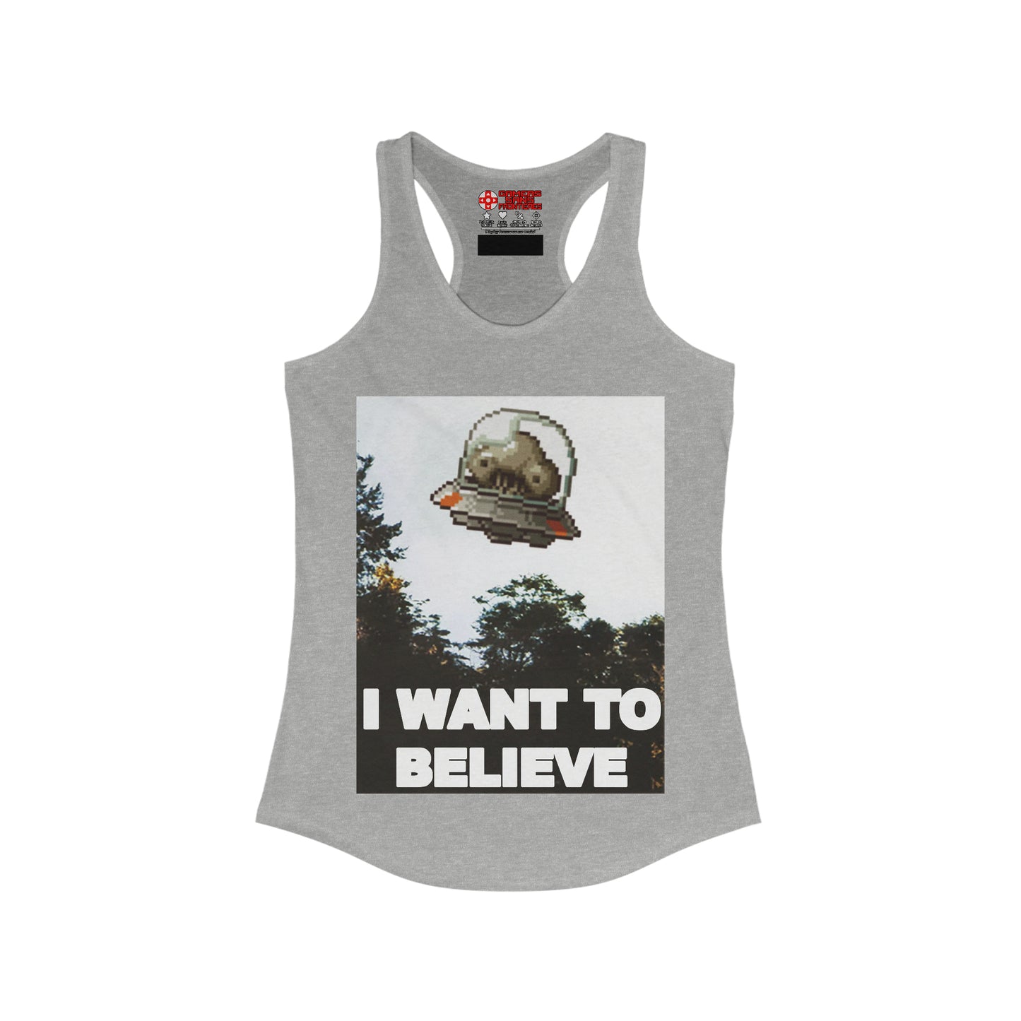 Women's Racerback Tank - I Want to Believe