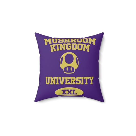 Mushroom Kingdom University Pillow