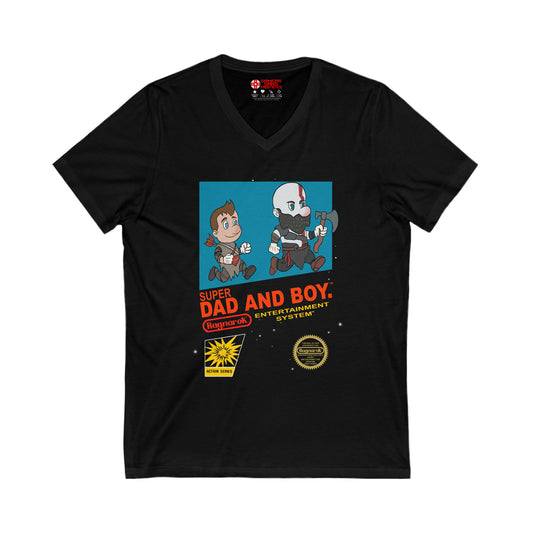 God of War Men's V Tee - Super Dad & Boy