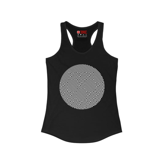 Women's Racerback Tank - Tetris Stealth