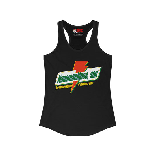 Women's Racerback Tank - Nanomachines, son