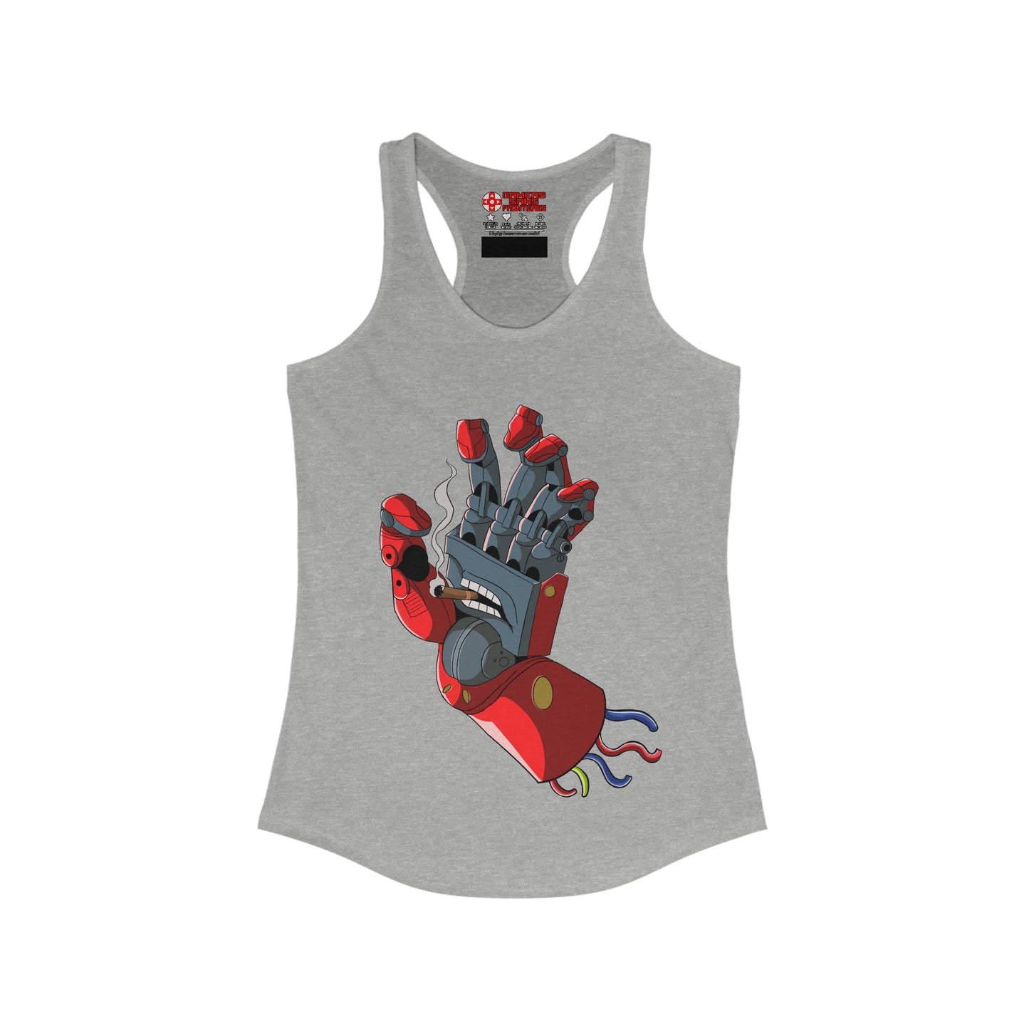 Women's Racerback Tank - Boss’ Smoking Hand