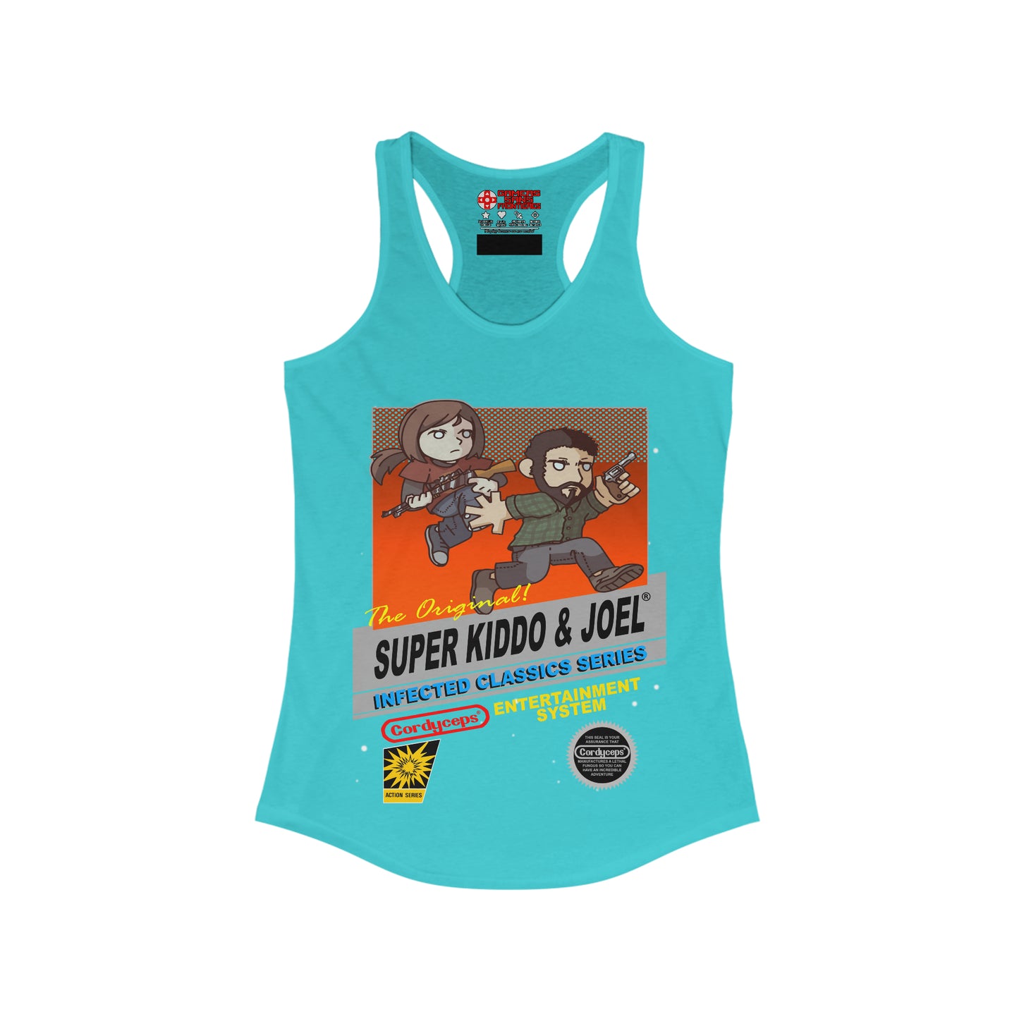 Women's Racerback Tank - Super Kiddo & Joel