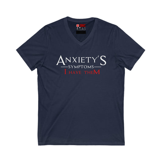 Men's V Tee - Anxiety's Symptons