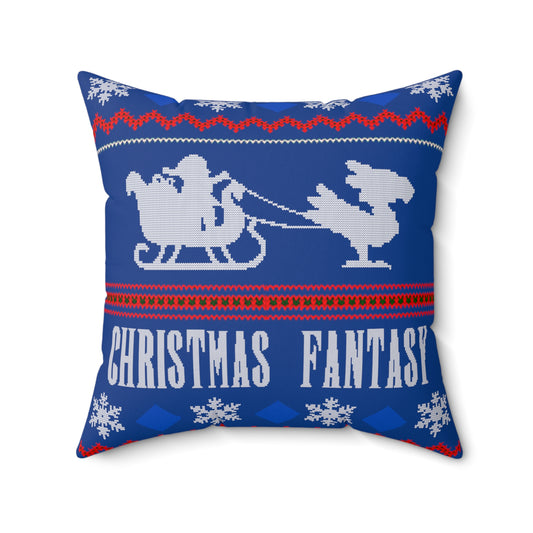Final Fantasy Christmas Pillow - Christmas Fantasy