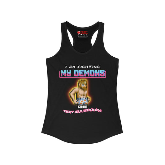 Women's Racerback Tank - Fighting my demons
