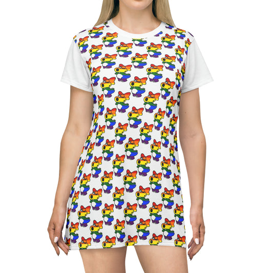 LGTBirdo Pattern Tee Dress