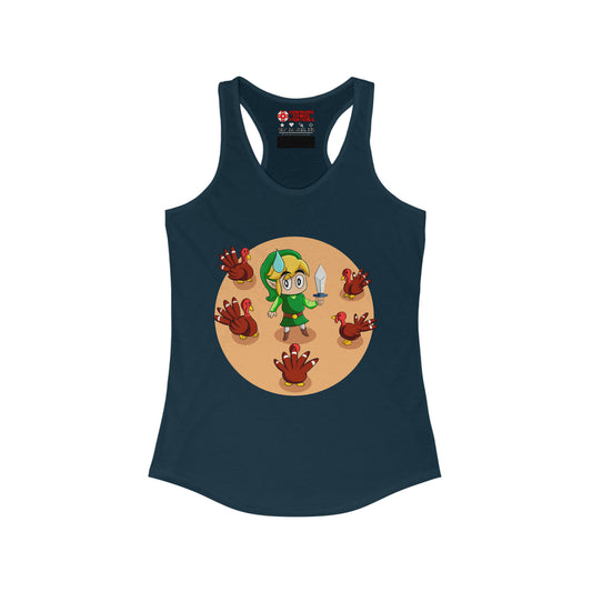 Women's Racerback Tank - The Legend of Gobble