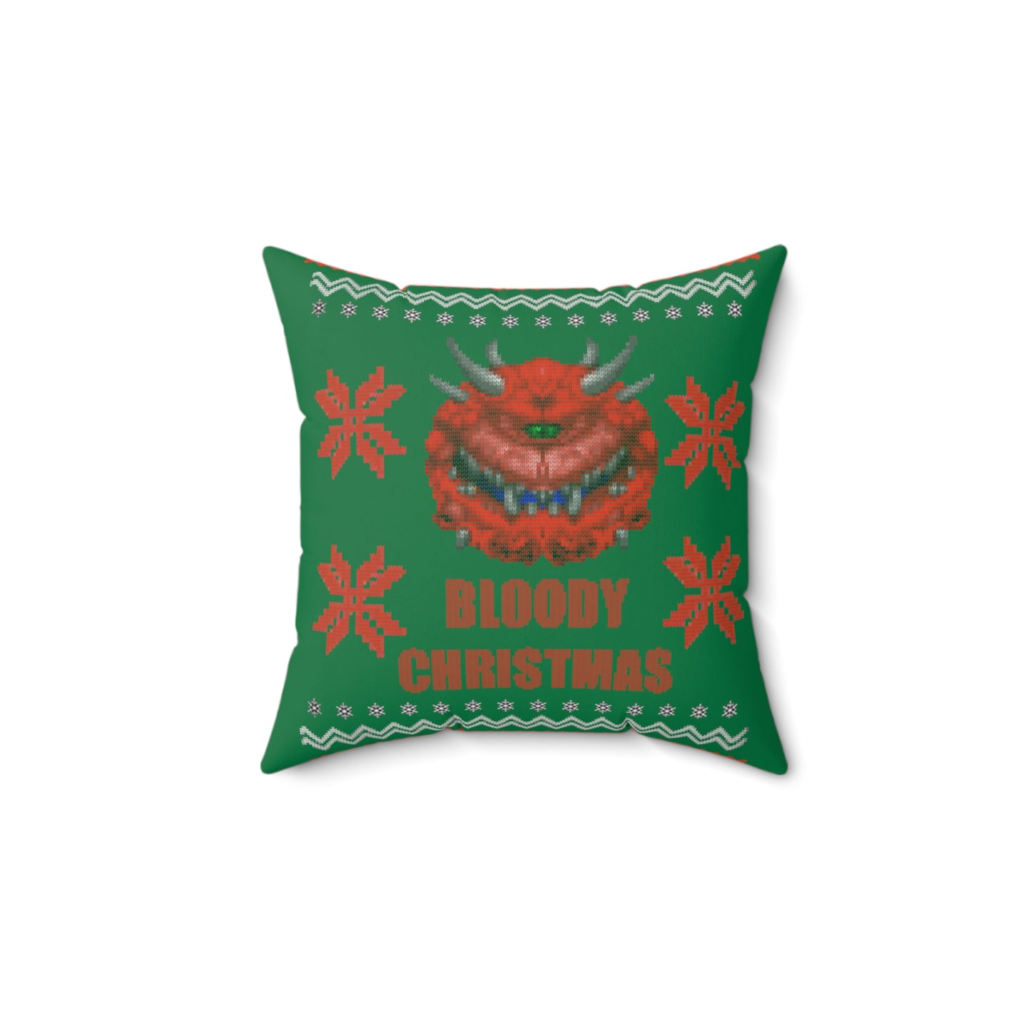 Christmas Pillow - Cacodemon