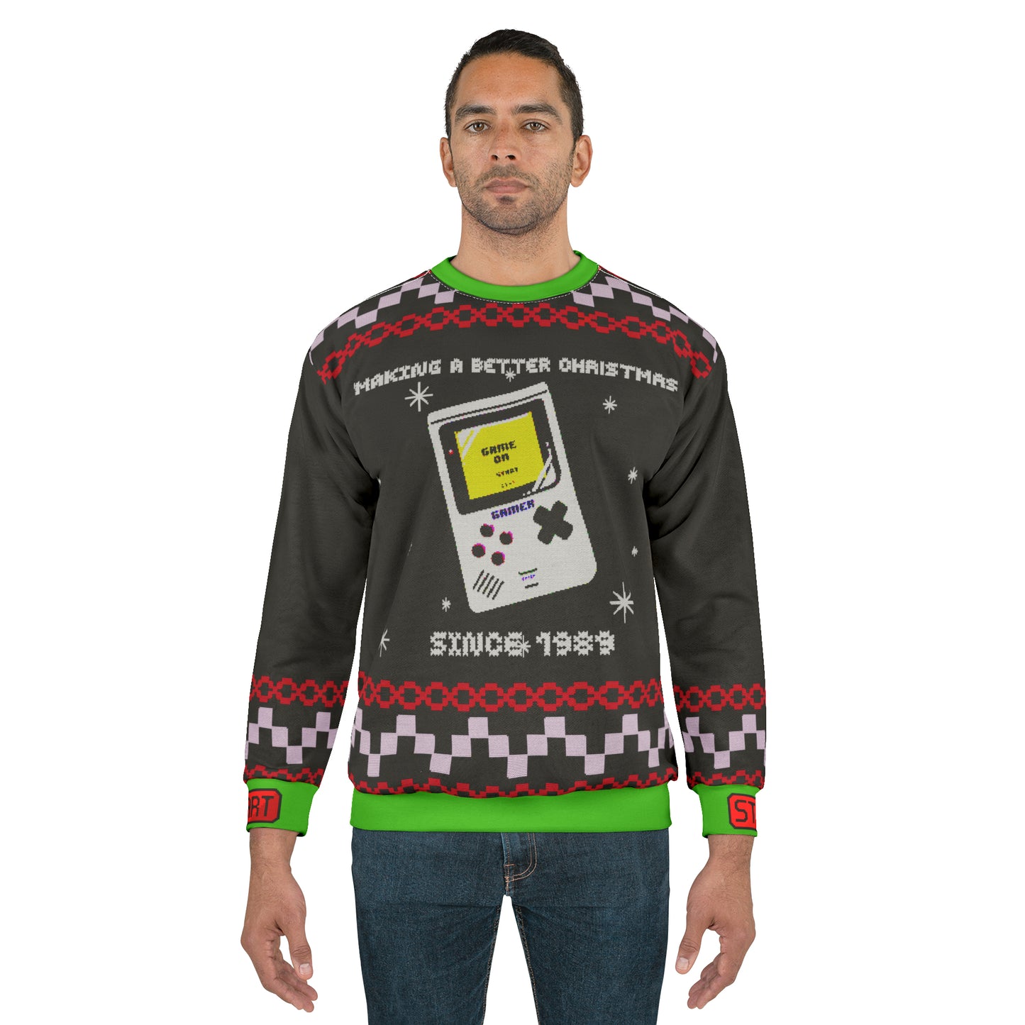 Christmas Sweatshirt - GameBoy