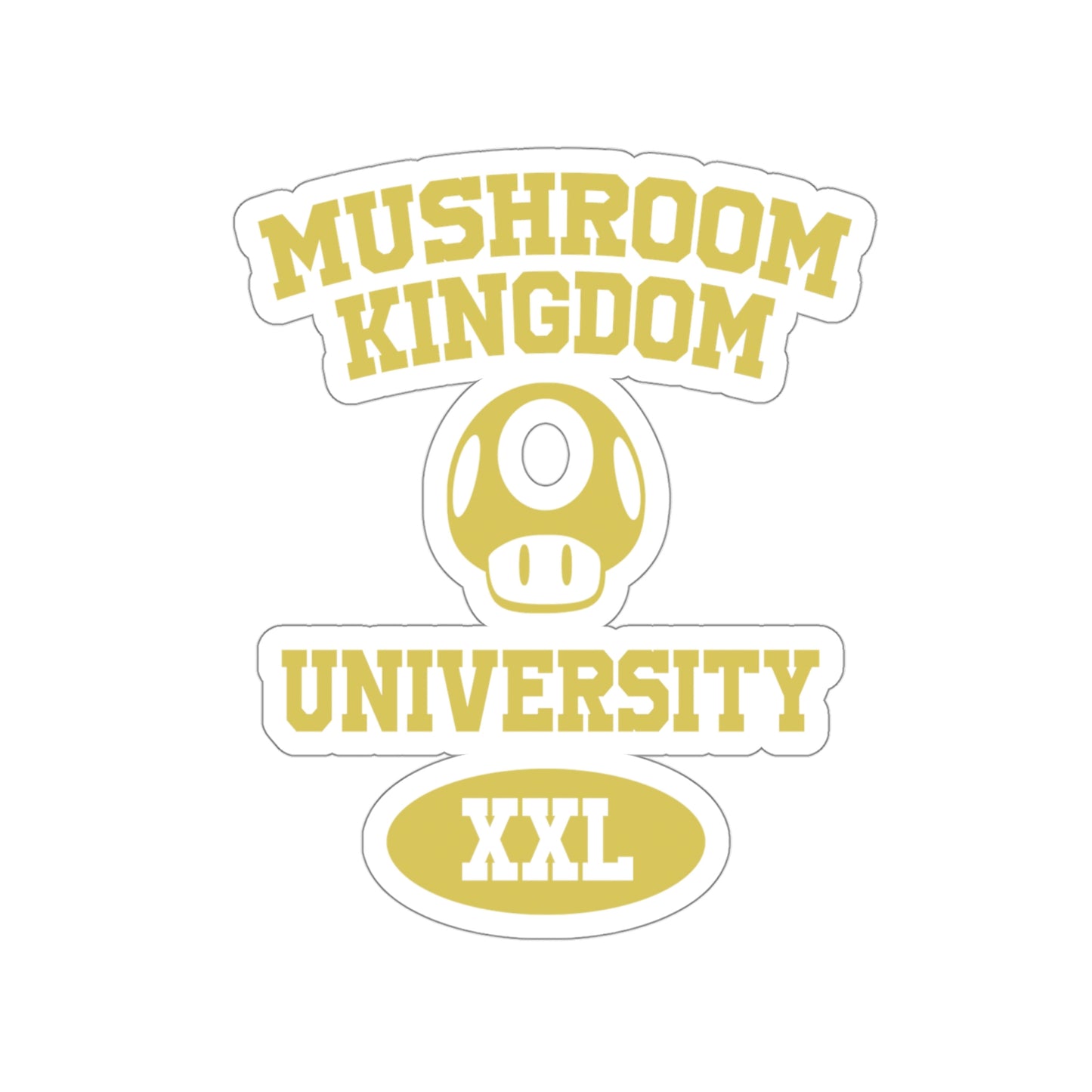 Super Mario Die-Cut Outdoor Stickers - Mushroom Kingdom University