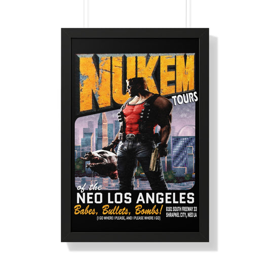 Framed Poster -  Nukem Tours