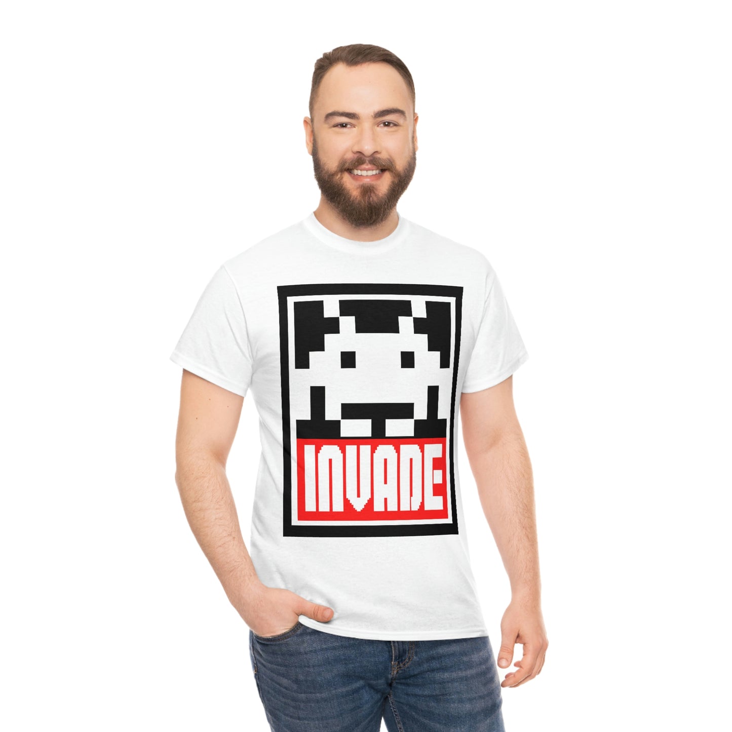 Space Invaders Men's Tee - Obey and Invade