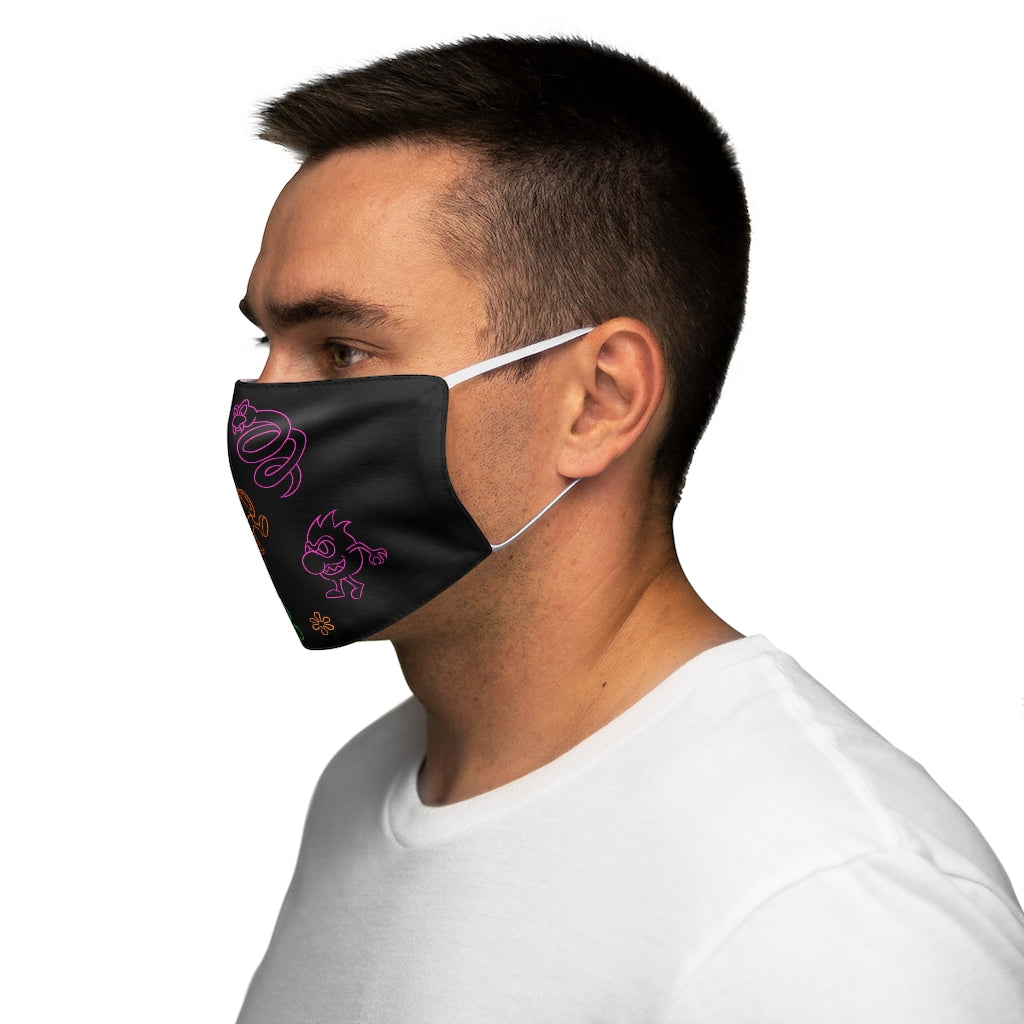 Face Mask - Neon Q-Bert