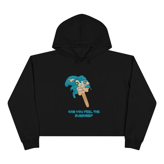 Women's Crop Hoodie - Melting Sonic