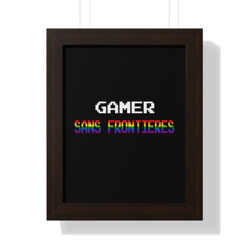 Gamers Sans Frontieres Framed Poster - LGTB+GSF