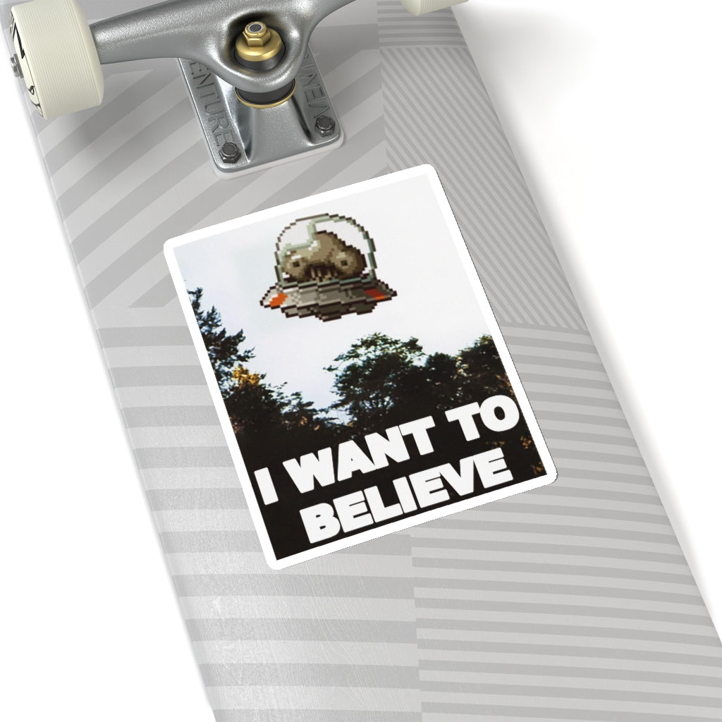 Transparent Sticker - I Want to Believe