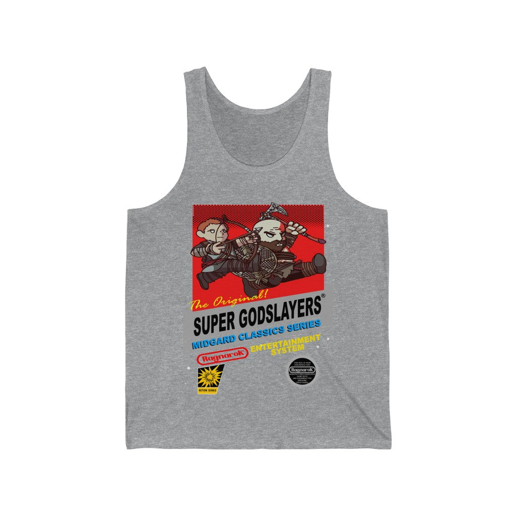 Grey God of War Tank T Shirt Gaming Fashion