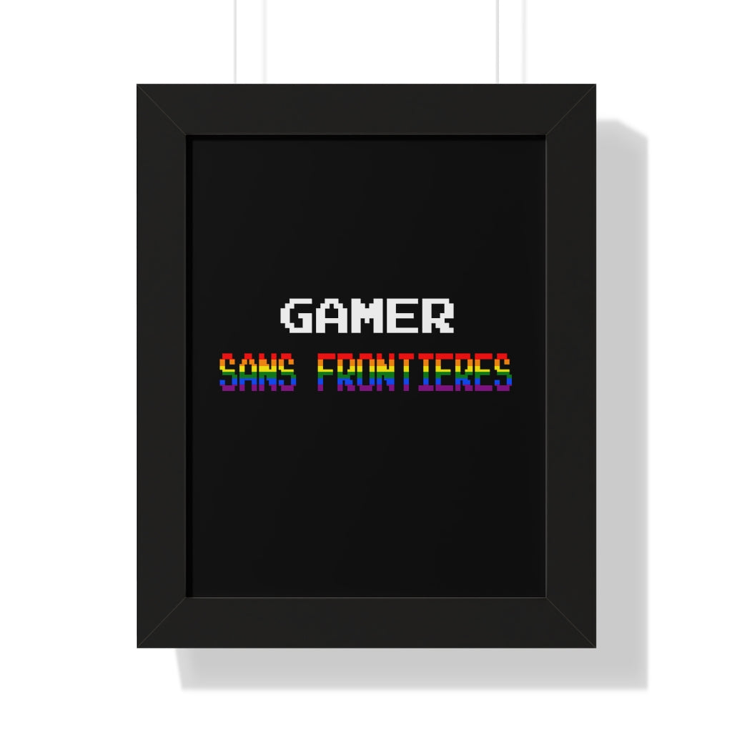 Gamers Sans Frontieres Framed Poster - LGTB+GSF