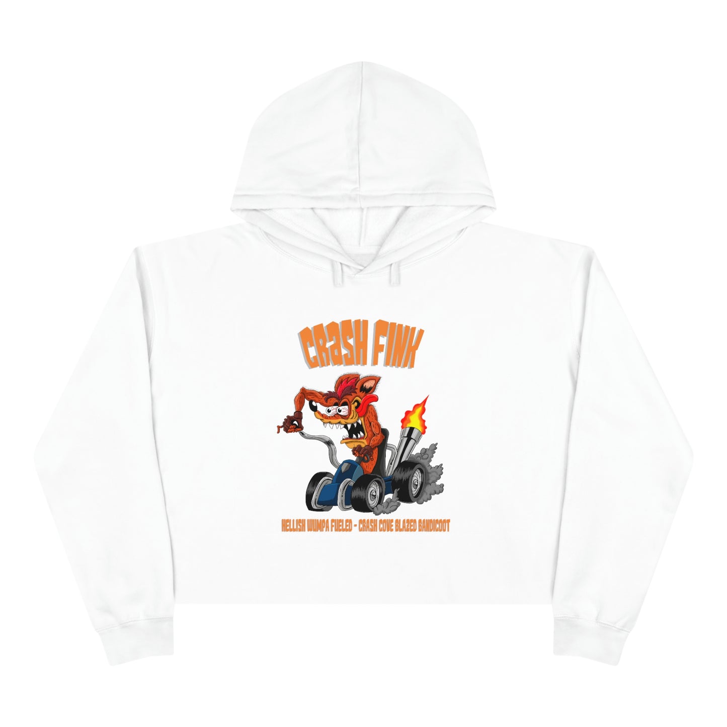 Women's Crop Hoodie - Crash Fink