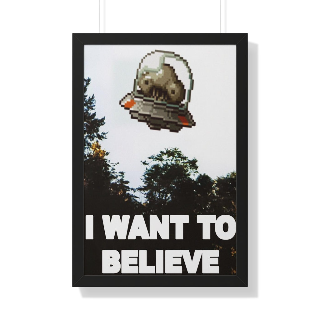 Framed Poster - I Want to Believe
