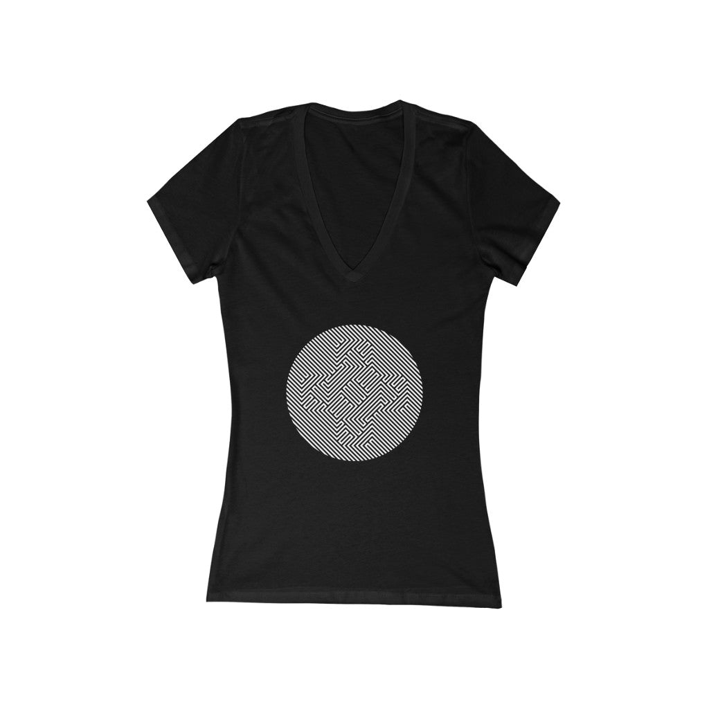 Gamers Sans Frontieres Women's V Tee - GSF Stealth