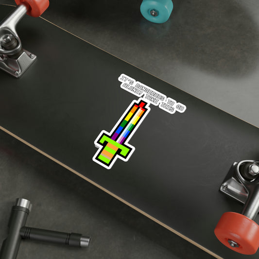 The Legend of Zelda Die-Cut Sticker - Going Solo