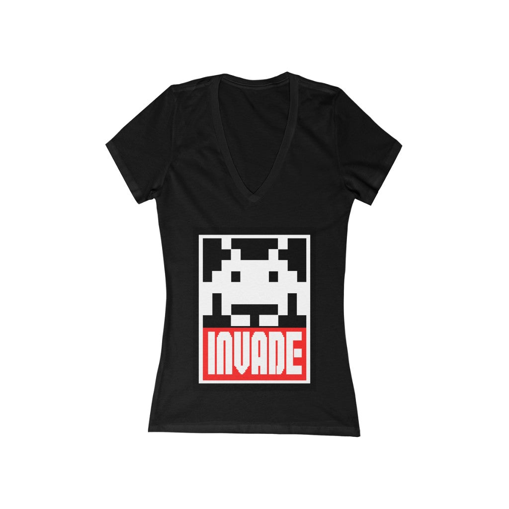 Black Space Invaders V T Shirt Gaming Fashion