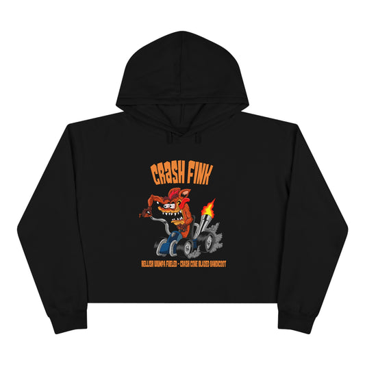 Women's Crop Hoodie - Crash Fink