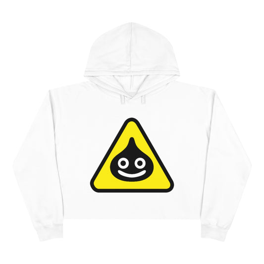 White Dragon Quest Cropped Hoodie Gaming Fashion