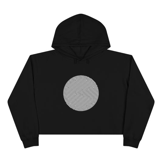 Women's Crop Hoodie - Pac-Man Stealth