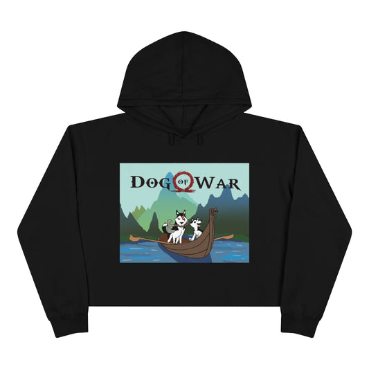 Black God Of War Crop Hoodie Gaming Merch