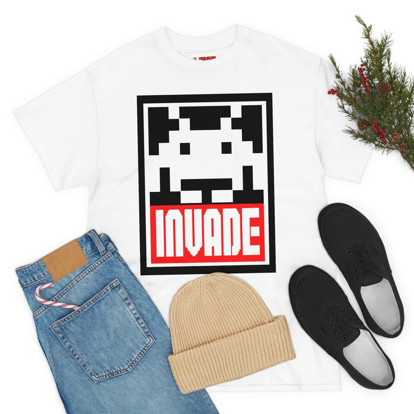 Space Invaders Men's Tee - Obey and Invade