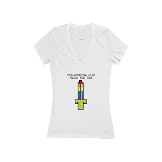 Women's V Tee - Going Solo