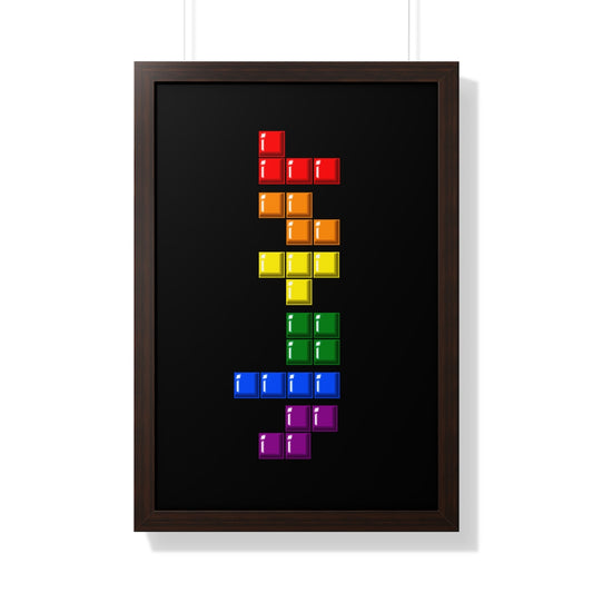 Framed Poster - Blocks' Diversity