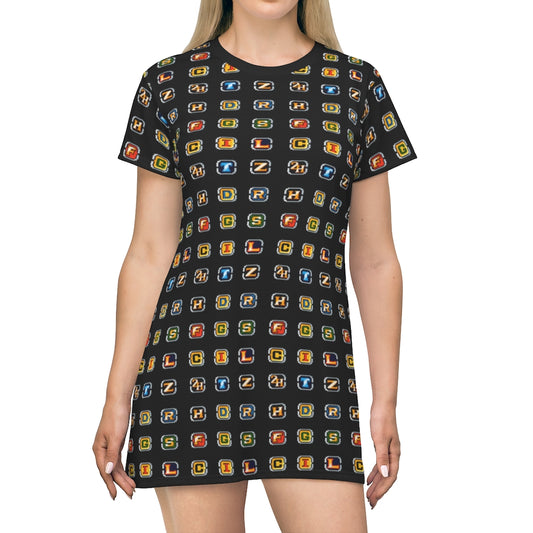 Black Metal Slug Tee Dress Gaming Fashion