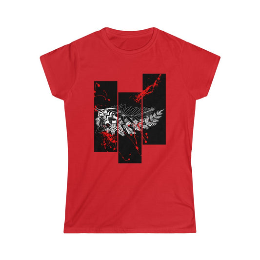 Women's Tee - Moth Tattoo White