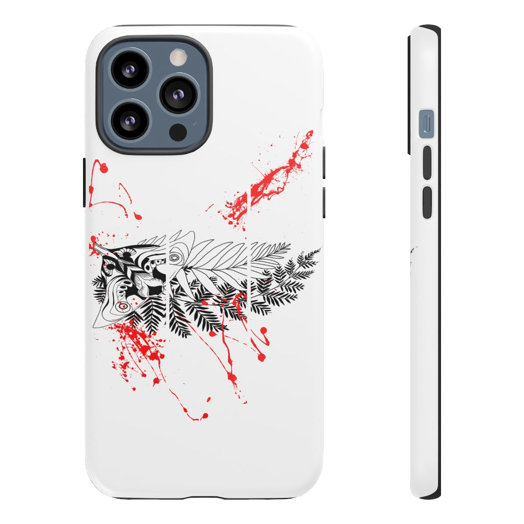 Tough Case - Moth Tattoo White