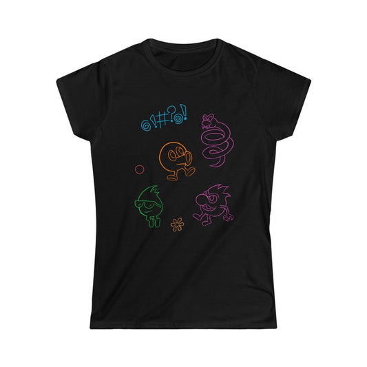 Women's Tee - Neon Q-Bert