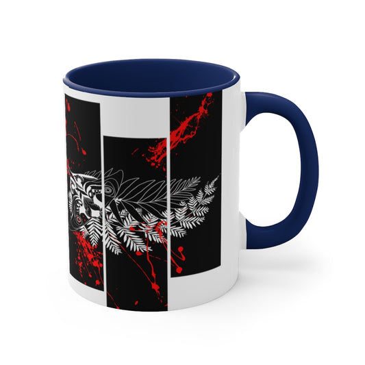 Mug 11oz - Moth Tattoo Black