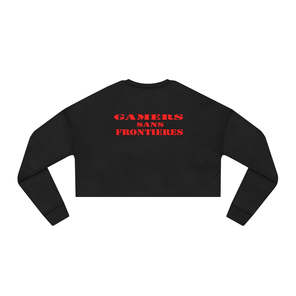 Black Gamers Sans Frontieres Cropped Sweatshirt Gaming Fashion