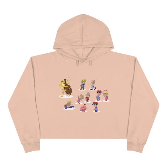 Pink EarthBound Crop Hoodie Gaming Fashion
