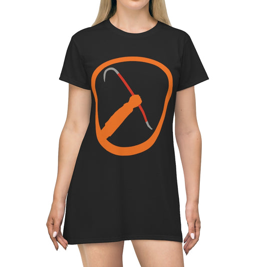 Black Half-Life Tee Dress Gaming Fashion