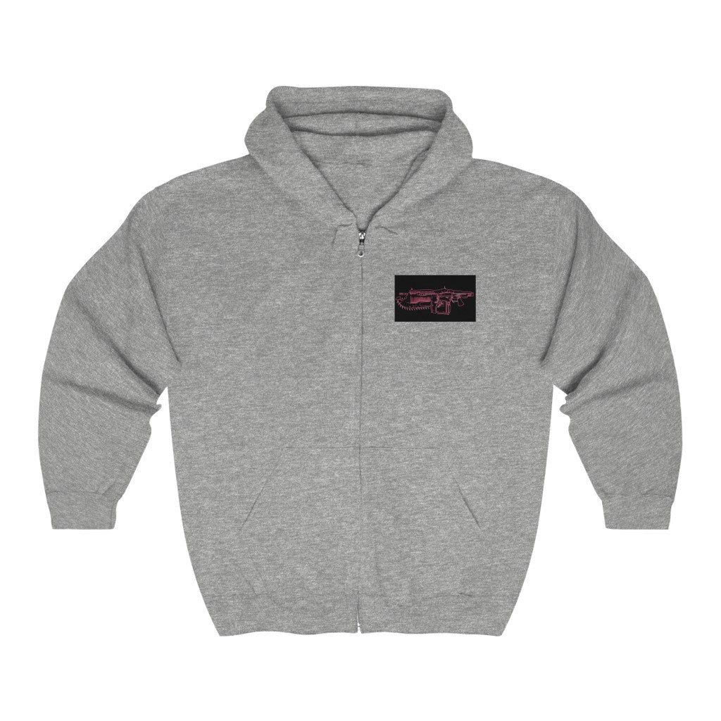 Grey Gears of War Zip Hoodie Gaming Fashion
