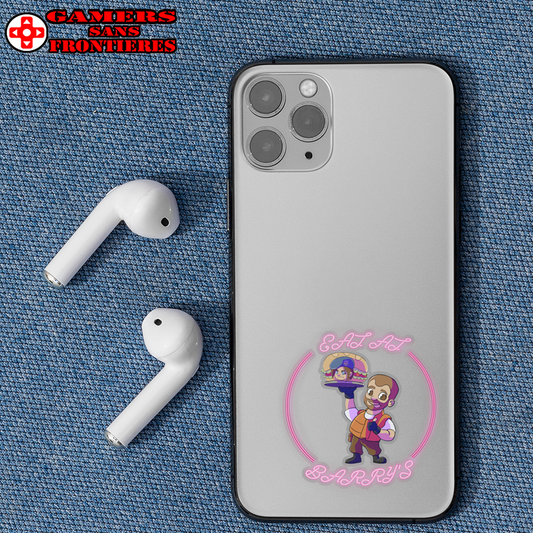 Transparent Outdoor Sticker - Eat at Barry’s